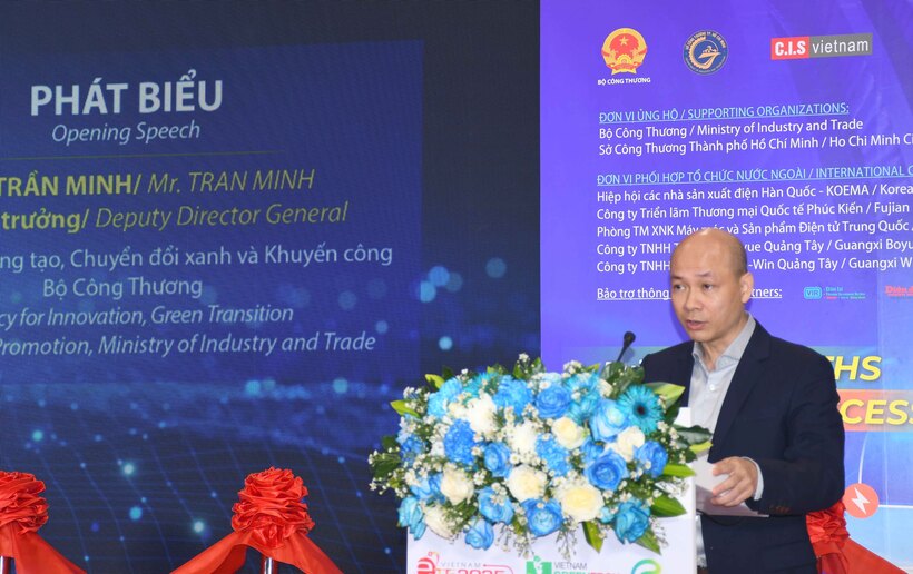 Ông Trần Minh, Phó Cục trưởng Cục Đổi mới sáng tạo, Chuyển đổi xanh và Khuyến công (Bộ Công Thương). Ảnh: Minh Khuê.
