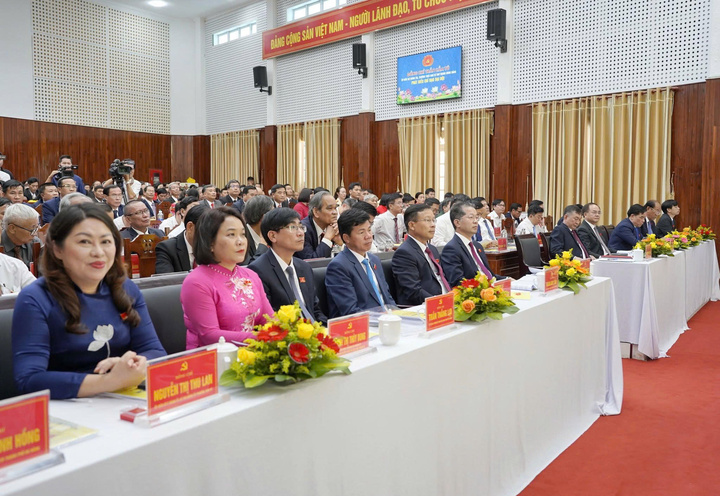 Các đại biểu tham dự Đại hội đại biểu Đảng bộ Phường Bàn Thạch (TP. Đà Nẵng) lần thứ nhất, nhiệm kỳ 2025 – 2030. Ảnh: Nguyễn Dương