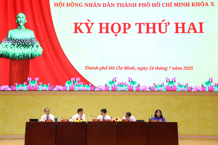 Kỳ họp thứ 2 HĐND TP. Hồ Chí Minh khóa X, nhiệm kỳ 2021–2026 Ảnh: Thanh Minh.