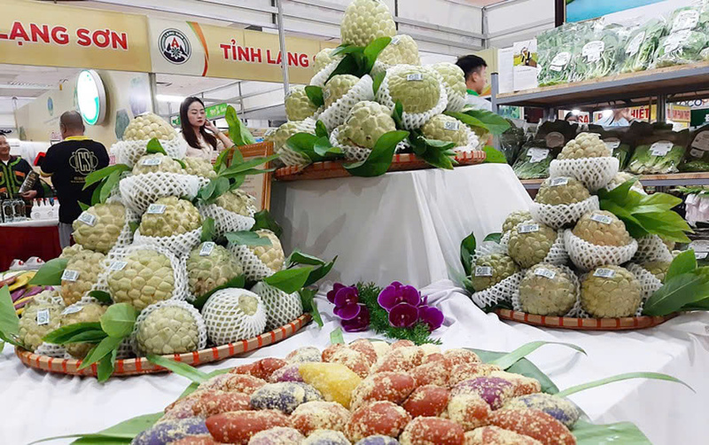 Sản phẩm OCOP của Lạng Sơn như na Chi Lăng, hồi Văn Quan, quế Tràng Định hay chè shan tuyết Mẫu Sơn… đều có thể nhanh chóng qua biên giới, tiếp cận thị trường Trung Quốc và xa hơn nữa. Ảnh: MOIT