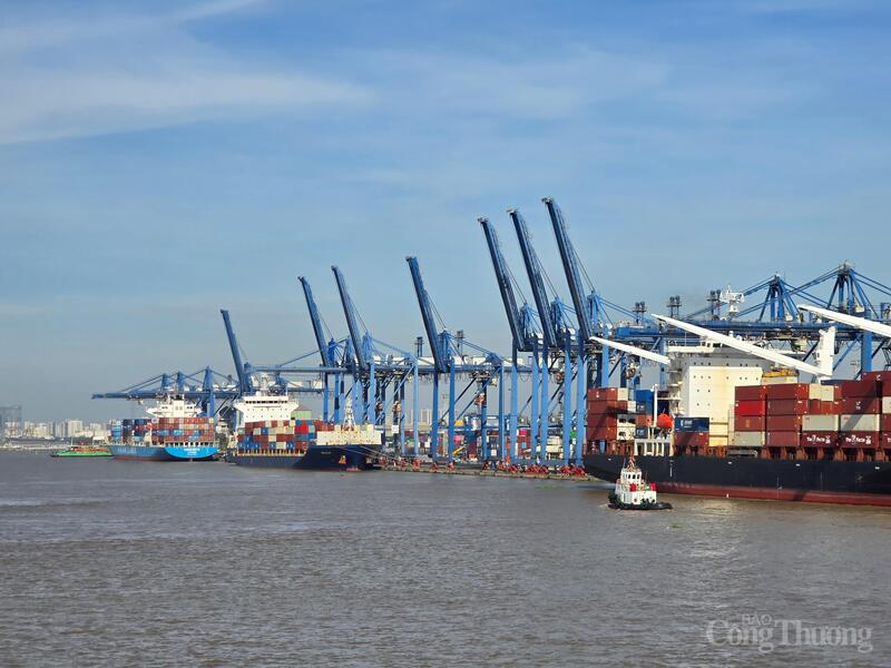 Phát triển logistics cảng biển là một trong những thế mạnh của siêu đô thị TP. Hồ Chí Minh. Ảnh: Thu Hường
