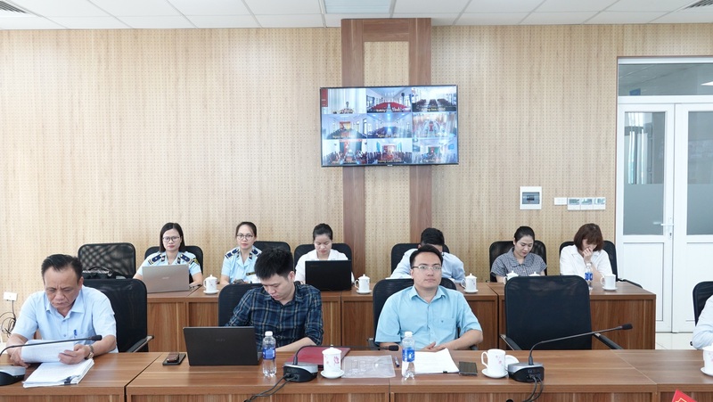 Các đại biểu tham gia hội nghị tại điểm cầu trung tâm