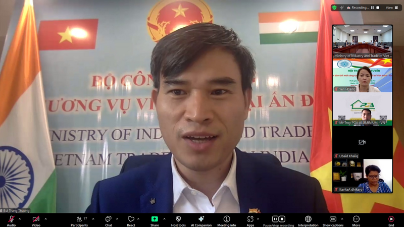 Ông Bùi Trung Thướng, Tham tán Thương mại, Đại sứ quán Việt Nam tại Ấn Độ