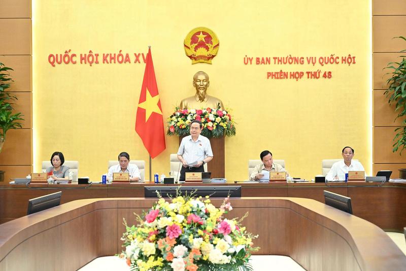 Phiên họp thứ 48 của Ủy ban Thường vụ Quốc hội. Ảnh minh họa