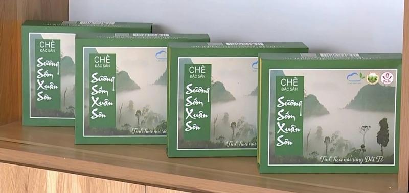 Sản phẩm “chè sương sớm Xuân Sơn” được công nhận sản phẩm OCOP 3 sao của tỉnh Phú Thọ. Ảnh: Đồng Niên