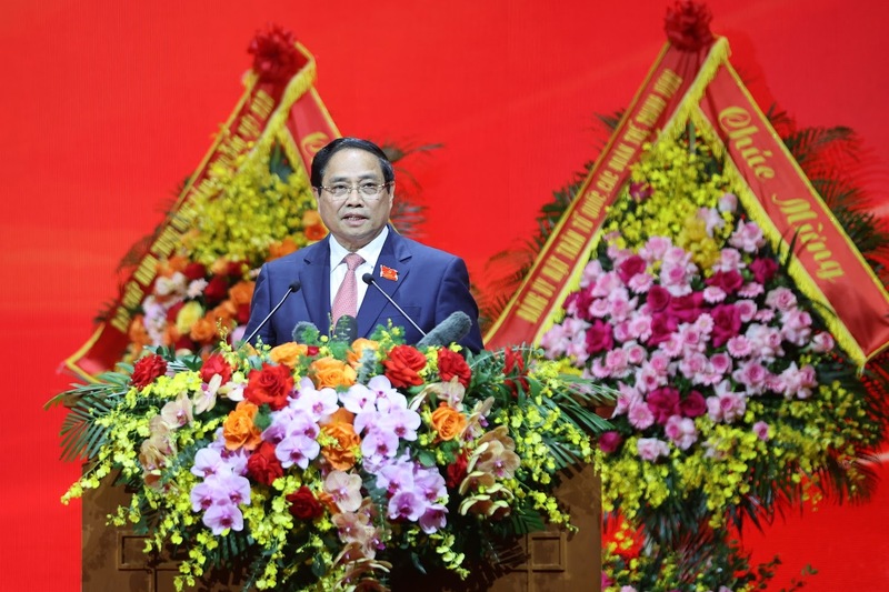 Đồng chí Phạm Minh Chính khẳng định, Đại hội là một sự kiện chính trị đặc biệt quan trọng của Đảng bộ Chính phủ. Ảnh: VGP/Nhật Bắc