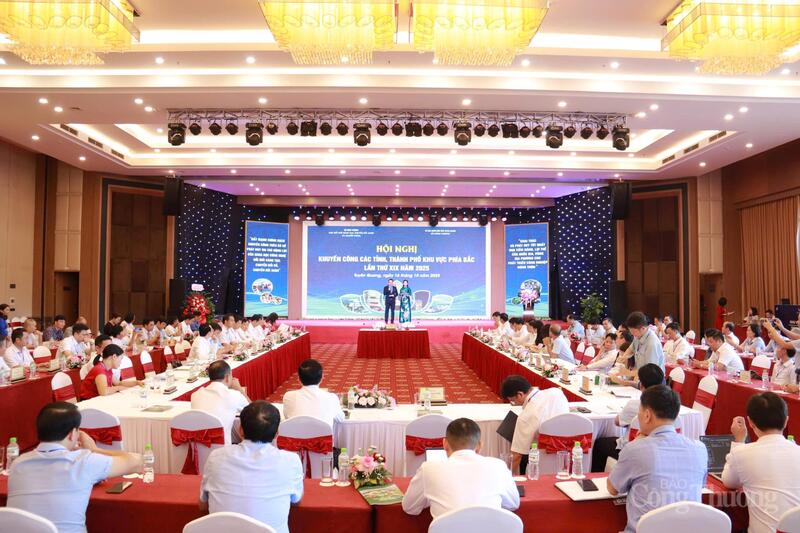 Hội nghị Khuyến công các tỉnh, thành phố khu vực phía Bắc lần thứ XIX năm 2025. Ảnh: Thanh Tuấn