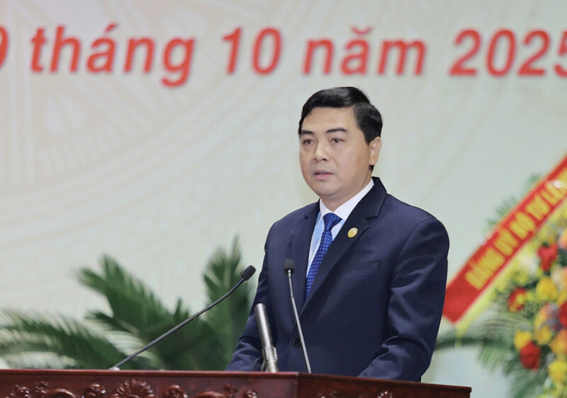 Ông Nguyễn Hoài Anh - Chủ tịch UBND tỉnh Thanh Hóa phát biểu khai mạc Đại hội. Ảnh: Minh Hiếu