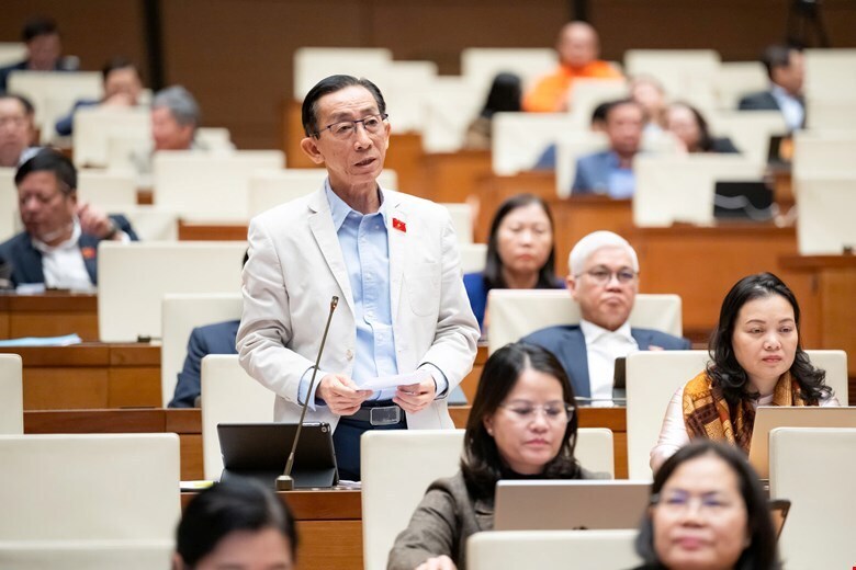 Đại biểu Trần Hoàng Ngân - đoàn TP. Hồ Chí Minh. Ảnh: QH