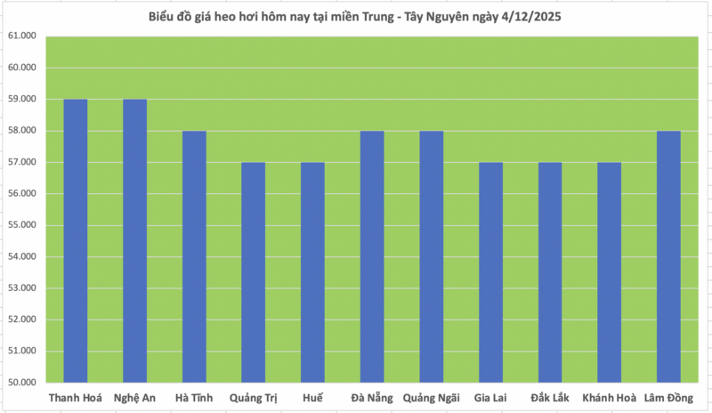 Giá heo hơi hôm nay 4/12/2025: Miền Bắc chạm mốc 60.000 đồng/kg - 2