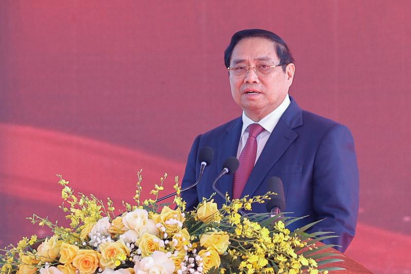 Thủ tướng Chính phủ Phạm Minh Chính cho rằng, lễ kỷ niệm là dịp để chúng ta cùng nhau ôn lại cuộc đời và sự nghiệp vẻ vang của đồng chí Phạm Văn Đồng. Qua đó, bày tỏ lòng biết ơn sâu sắc trước những đóng góp to lớn của đồng chí vào sự nghiệp đấu tranh giải phóng dân tộc, thống nhất Tổ quốc, xây dựng đất nước. Ảnh: Nhật Bắc