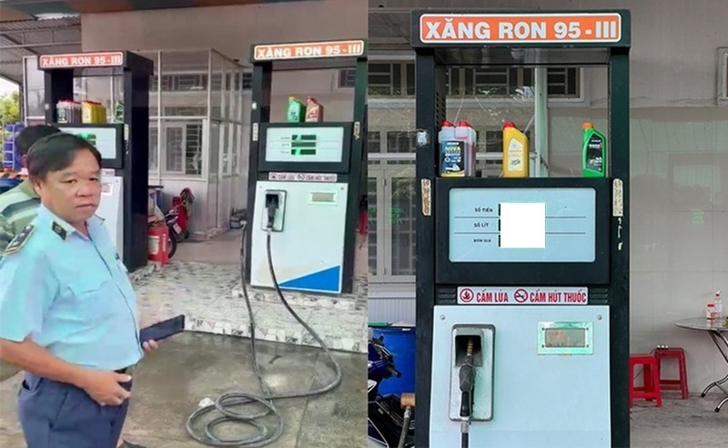 Một cửa hàng xăng dầu từng bị lực lượng Quản lý thị trường xử phạt, vì vi phạm về niêm yết giá bán lẻ xăng dầu. Ảnh minh họa