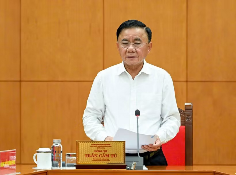 Đồng chí Trần Cẩm Tú, Ủy viên Bộ Chính trị, Thường trực Ban Bí thư. Ảnh: Duy Linh