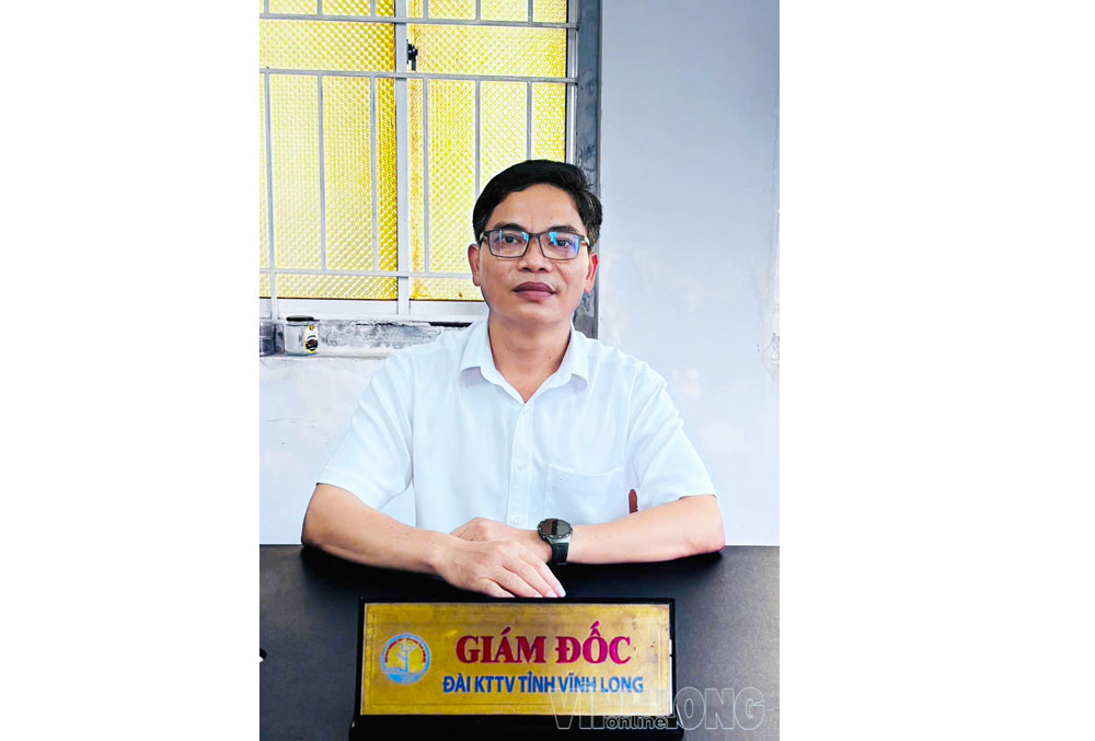 Ông Trương Hoàng Giang- Giám đốc Đài Khí tượng Thủy văn tỉnh. Ảnh: THẢO LY