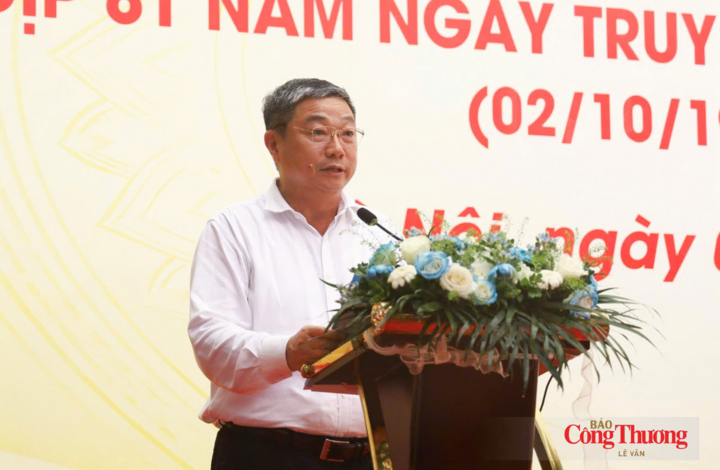 Cục trưởng Cục Địa chất và Khoáng sản Việt Nam Trần Bình Trọng phát biểu tại chương trình.